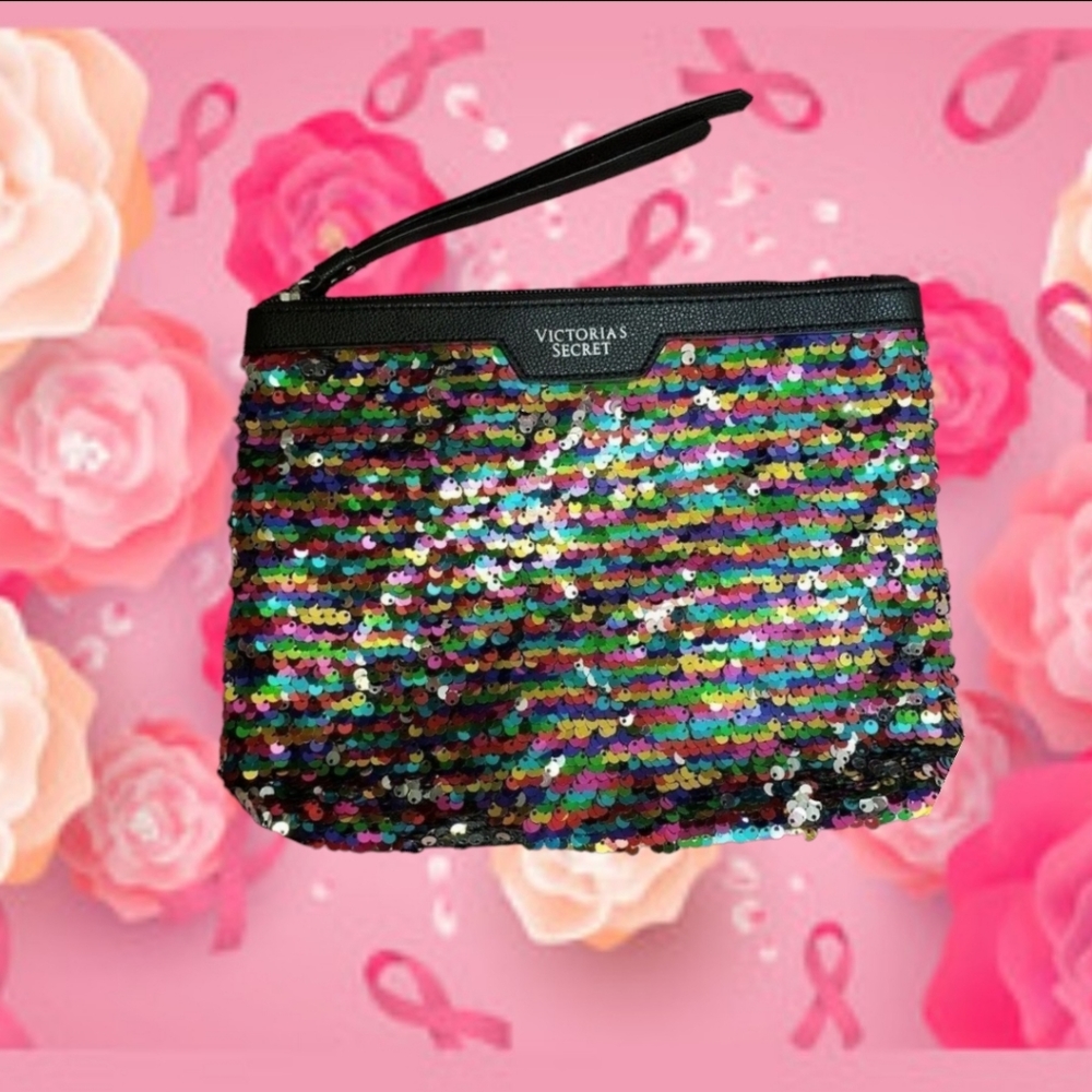 Victoria's secret make up wristlet bag